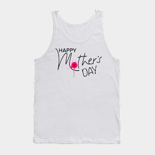 Happy Mother's Day with Flower Tank Top